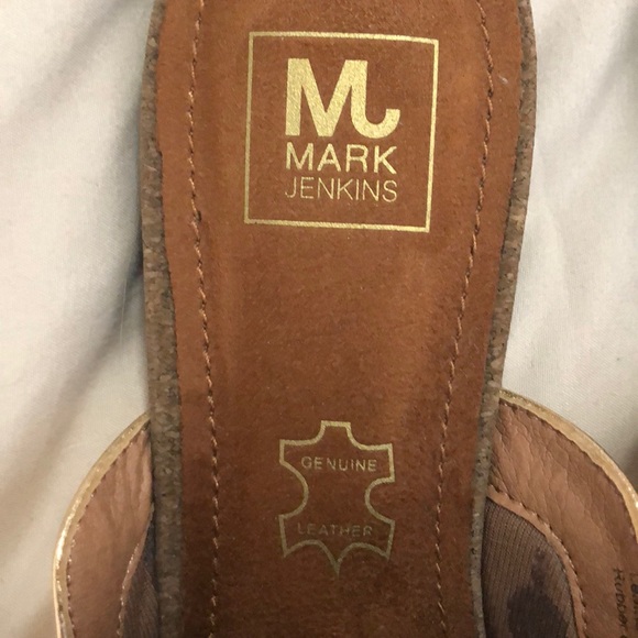 Mark Jenkins Metallic Gold Mules - Picture 2 of 5